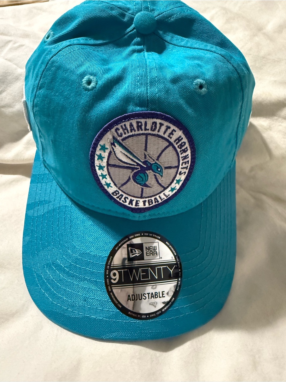 New Era Charlotte Hornets 9TWENTY Adjustable Hat - Teal Blue NBA Cap